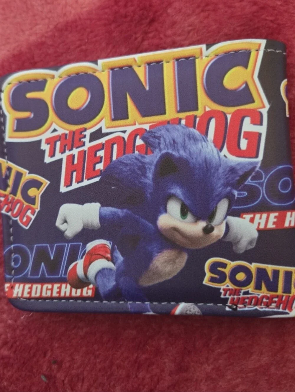 New Sonic the hedgehog anime manga leather wallet